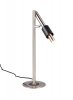 Lampa biurkowa stołowa LED srebrna metalowa minimalistyczna klasyczna nowoczesna do gabinetu ściemnialna IKARIS 555310107 Trio